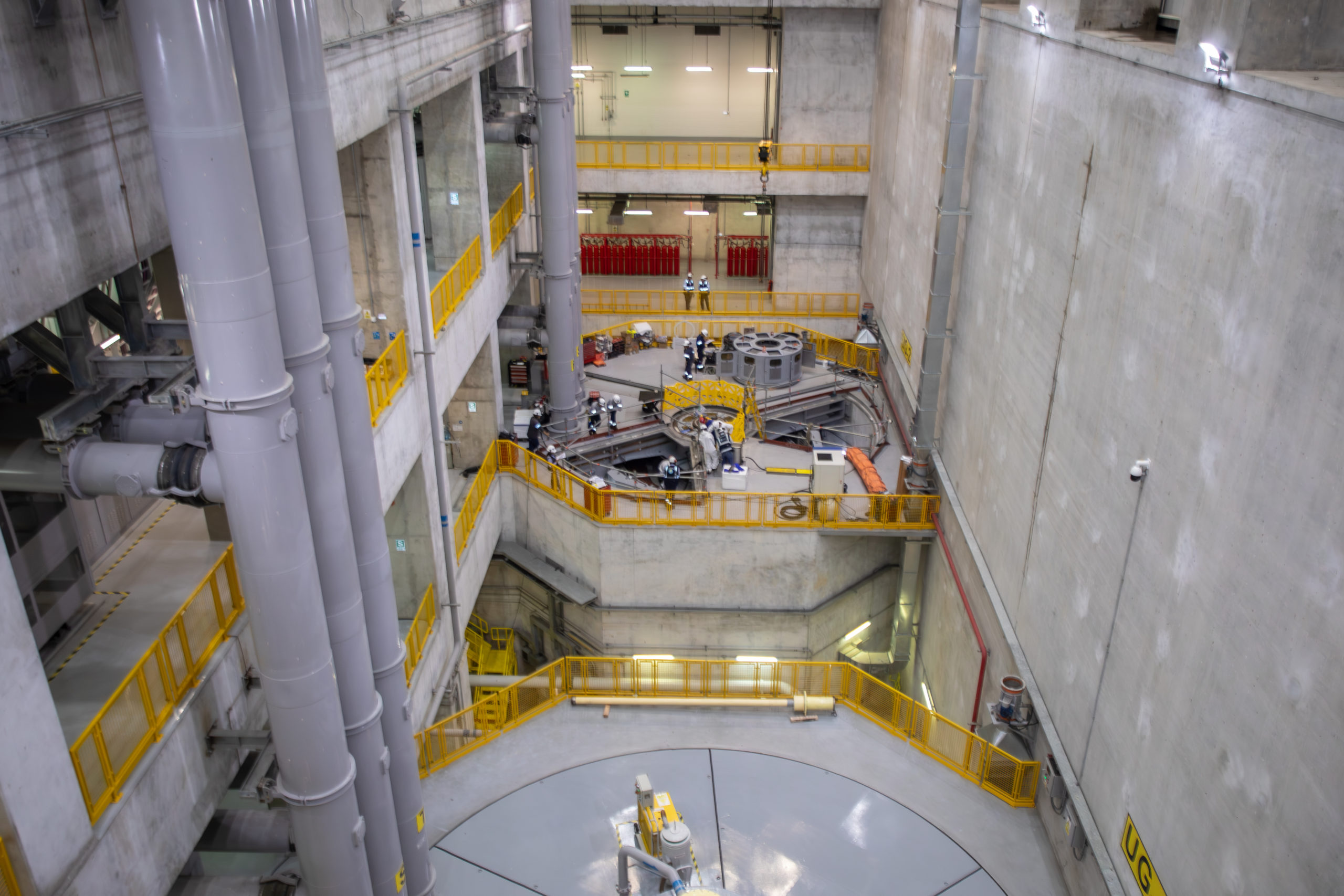 EGH, unidad generadora en mantenimiento